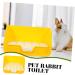 Box Rabbit Toilet Pet Pee Toilet Pet Litter Tray Small Pet Toilet Rabbit Potty Bunny Potty Pet Potty Bunny Toilet Pet Drawer Potty Pet Supply Pet Training Corner 28.5X23.5X15.5CM Yellow - Buy Online on GoSupps.com