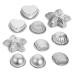 Zerodeko 10pcs Bath Cake Pan Candle Molds Ice Cream Chocolate Bath Salt Cake Mold Spherical Steamer