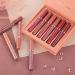 Dulele 6-Piece Velvety Matte Lip Gloss Set - Waterproof Durable Liquid Lipstick | Non-Stick Cup Makeup Cosmetics (Color A) - Buy Online on GoSupps.com