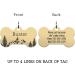 Natiform Personalized Stainless Steel Pet ID Tag | Double-Sided Engraving | Cat & Dog Collar Charm | Anti-Lost Name Tag for Pets (Bone) - Buy Online on GoSupps.com