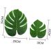Zerodeko Personalized Gift 36 Pcs Home Decoration Supplies Artificial Leaves Fake Monstera Leaves Simulation Green Turtle Leaves Artificial Plants Household Personalised Gifts - Buy Online on GoSupps.com