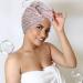 Urieo Microfiber Hair Towel Super Soft Quick-Drying Turban for Women & Girls | Absorbent Head Wrap with Buttons - Buy Online on GoSupps.com