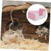 INOOMP 1pc Hamster Toilet Proof Leakproof Toilet Guinea Pig Toilet Chinchilla Bath Pet PVC Detachable 15x10cm Pink - Buy Online on GoSupps.com