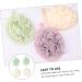 4pcs Colorful Flower Bath Balls - Soft Loofah Sponges for Shower & Cleaning | Pure Mesh Body Scrub Gloves - Buy Online on GoSupps.com
