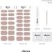 ohora Semi Cured Gel Nail Strips in Cream Beige - Salon-Quality, Long Lasting, Easy to Apply & Remove - Includes 2 Prep Pads, Nail File & Wooden Stick - Buy Online on GoSupps.com