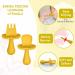 Vicloon Baby Fork and Spoon Set 4Pcs - Silicone Self Feeding Utensil for Toddler Cutlery Kit - Easy Grip Baby Weaning Spoons - Beige-yellow - Buy Online on GoSupps.com