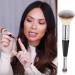 Dual-Ended Black-Handle Makeup Brush for Flawless Foundation & Concealer | Liquid & Cream Blending Tool - Buy Online on GoSupps.com