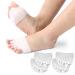 Tinkber 2 Pairs Gel Toe Separators Metatarsal Gel Toe Straightener Overlapping Gel Toe Straightener Bunion Corrector Hallux V