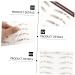 POPETPOP 36 Pcs Eyebrow Stickers Waterproof Stickers False Eyebrows Stickers Eyebrow Tool Bionic Cosmetic 3d - Buy Online on GoSupps.com