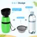 Pecute 650ml Dog Drinking Bottle - Portable Silicone Water Bottle with Foldable Bowl for On-the-Go Pets - Buy Online on GoSupps.com