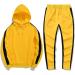 Hanxiulin Men's Jogging Suit - Stylish Training Set | Leisure Sports Jacket & Pants in Yellow - Perfect for Fitness & Fashion - Buy Online on GoSupps.com