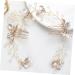 FRCOLOR Bride Hair Braiding Hair Comb Bridesmaid Headwear Crystal Side Comb Bride Hair Combs Rhinestone Hair Barrette Hair Clip Comb Faux Bangs European and American Pearl Alloy Material - Buy Online on GoSupps.com