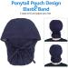 Women's Ponytail Scrub Cap with Buttons for Mask Sweatband, Long Hair Friendly | One Size Fits All - Buy Online on GoSupps.com