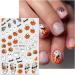 Halloween Nail Stickers 12 Sheets Self-Adhesive Nail Decal Ghosts Pumpkin Star Nail Art Decoration Design Supplies - Buy Online on GoSupps.com