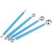 9PCS Sculpting Tools with Metal Ceramic Clay Stylus Dotting Tools and Silicone Polymer Flower Indentation Tool Set - Blue - Buy Online on GoSupps.com