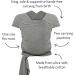 Izmi Essential Baby Wrap | Soft Stretch Cotton | 2 Hands-Free Carrying Positions | UK Hip Healthy Design | Birth to 9kg | Mid Grey - Buy Online on GoSupps.com