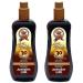 Australian Gold SPF 30 Spray Gel Sunscreen with Bronzer 2 Pack 8 Ounce (Pack of 2)
