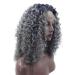 BGHJUE Women's Dark Grey Long Wave Synthetic Wig | Curly Lace Front Hairpieces for International Shipping - Buy Online on GoSupps.com