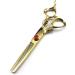 JIESENYU Professional Hairdressing Scissors Barber Hair Cutting Scissors/Shears 6 inch Stainless Steel shears (Gold) - Buy Online on GoSupps.com