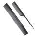 Professional Teasing Comb, Fine and Wide Tooth Hair Barber Comb, Black Carbon Fiber Cutting Comb, Styling Comb, Hairdressing Comb For All Hair Types Black 8