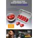 Silicone Reusable Ear Plugs for Sleeping, Noise Reduction - Soft Sound Blocking Earplugs for Concerts, Work, Travel - Red - Buy Online on GoSupps.com