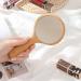 TOF&HAMY Small Handle Hand Mirror | Wooden Frame | Portable Vanity Mirror | Travel Makeup Mirror for Women and Girls - Buy Online on GoSupps.com