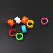Buy Ancllo 200pcs 8mm No Numbers Birdsbone Tapes - Multicolored Clip-on Leg Rings for Pigeons & Parrots - 10 Color Mixed for Chicks - International Shipping Available - Buy Online on GoSupps.com
