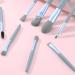 Makeup Brushes Eye Makeup Brush Set - 8 Professional Eyeshadow Eyebrow Blending Eyeliner Brushes for Powder Makeup blue + bag - Buy Online on GoSupps.com