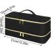 Hair Dryer Storage Box - Double-Layer Travel Carrying Case | Stylish Portable Water Resistant Storage Box Large Capacity Case for Hairdryer Styler Organizer - Buy Online on GoSupps.com