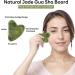 Jade Roller & Gua Sha Facial Tool 100% Natural Facial Stone Face Roller Face Massager for Skin Tightening Neck Eye Treatment Anti-aging Rejuvenate Remove Wrinkles and Puffiness (Green) - Buy Online on GoSupps.com