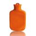 Hot water bottle Faba Care by S nger 2 L cuddly contour cover natural rubber 1 side slats rubber hot water bottle orange