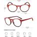 KOOSUFA Anti-Blue Light Reading Glasses - Retro Round Nerd Glasses for Men & Women - Spring Hinges Full Rim Strength 0.0 to 3.0 - Stylish & Anti-Fatigue Vision Aids - Buy Online on GoSupps.com