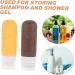Travel Shampoo & Conditioner Set - Portable Silicone Toiletries Bottles | Empty Lotion Squeeze Bottles for International Shipping - Buy Online on GoSupps.com