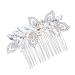DOITOOL Goody Hair Womens Hair Accessories Pearl Hair Accessories Rhinestone Hair Accessories Gold Tiara Rhinestone Headpiece Bridal Headpieces for Wedding Gold Hair Clips Alloy Comb Bride