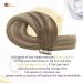 Moresoo Invisible Tape-In Extensions Real Hair Light Brown 55 cm Chestnut Brown & Gold Blonde 10 Pieces #8/22 for Seamless Volume & Length - Buy Online on GoSupps.com