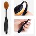 Petal Shaped Foundation Brush & Blending Brush with Compact Mirror Set 4 Pcs Kabuki Face Foundation Applicator Brush for Blending Liquid Cream or Flawless Powder - Buy Online on GoSupps.com