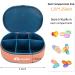 Small Pill Organizer - Portable Travel Pill Box for Vitamins & Medications | 6 Grids Blue | Ideal for Kids Men Women & Elderly - Buy Online on GoSupps.com