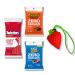Sugar Free Healthy Snack Value Bundle-JollyRancher Hard Candy 3.6oz Twizzlers Strawberry 5oz ReesePeanut Butter Mini Cup 3oz Keto Candy Bonus Grocery Bag 4 Piece Set