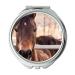 YENDOSTEEN Mirror Compact Mirror animal animal photography horse pocket mirror portable mirror
