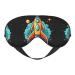 Rocket Clipart Space Ship Print Unisex Sleep Eye Mask Soft Comfort Eye Shade Cover for Travel/Yoga/Shift Work