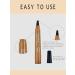 Lightsbetter Waterproof Brow Pen Microblading Eyebrow Pen Lightbetter Eyebrow Pen Natural Precise 4 Point Eyebrow Pencil (Natural black) - Buy Online on GoSupps.com