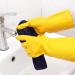 Thickened oxford latex gloves housework dishwashing rubber plastic kitchen rubber cow tendon gloves 90 grams of extra thick M medium - Buy Online on GoSupps.com