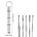 Vocoste 10-Piece Stainless Steel Earwax Cleaning Tool Kit - Portable Ear Cleaner Set in Silver Tone - Buy Online on GoSupps.com