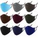 9 Pack Reusable Cloth Face Mask Washable, 4D 4 Layer 100% Cotton Masks with Adjustable Ear Straps & Nose Wire, Breathable Face Mask for Women Men