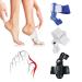 Aoyuexi Male & Female Bunion Corrector Toe Corrector Thumb Valgus Corrector Big Foot Valgus Correction Belt Sports Thumb Valgus Corrector (Universal Day & Night) (White c)
