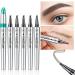 Eyebrow Pencil - Long Lasting Waterproof Long Lasting Fork Tip Tattoo Eyebrow Pen for Natural Hair to Defined Brows (Black) - Buy Online on GoSupps.com