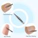 CGBE Nail Miller Attachments - 3/32 Hard Metal Diamond Milling Bits for Manicure | Cuticle & Dead Skin Removal Flame Shape Medium Grain - Buy Online on GoSupps.com