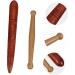 Gleavi Wooden Acupuncture Rod (2x3pcs) | Foot Massage Roller & Body Massager | Wood Massage Device for Pain Relief & Wellness - Buy Online on GoSupps.com