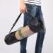 2Pcs Portable Yoga Mat Bag with Mesh Carry Design - Adjustable Shoulder Strap for Men and Women - Black - Buy Online on GoSupps.com