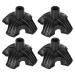 rumoe Non-Slip Four-Base Cane Tip Self-Standing Four-Base 4- Replacement Foot for Cane Four-Legged Cane Foot Cover 4 PCS